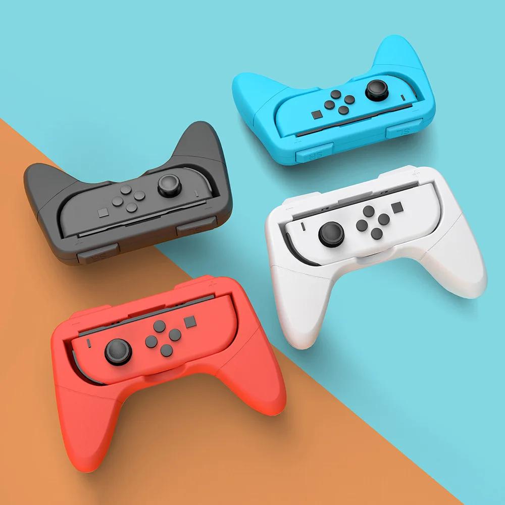 2pc Joycon Bracket Stand Holder Wheel Grip For Nintendo Switch/Nintendo Switch OLED JOY CON Controller Gamepad Hand Grip