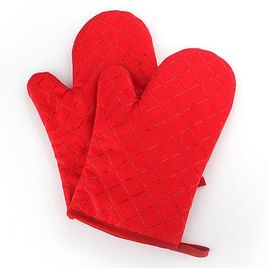 Potholder Glove Kitchen Heat Resistant Cooking Baking Holder Non-Slip Oven Mitt