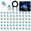 Mechanical Keyboard Switches 3pin Tactile for RGB Mechanical Keyboards Compatible with Most Models 45 62 70 PCS