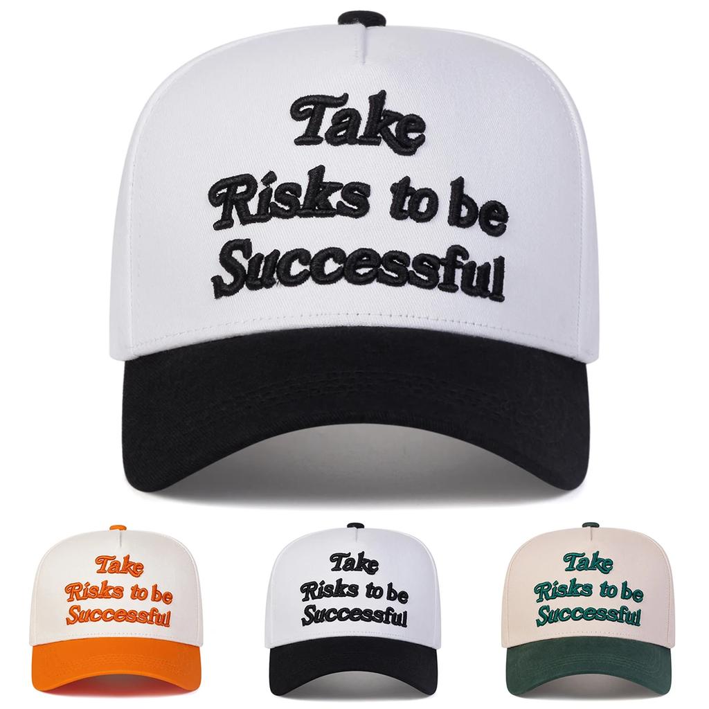 Baseball Stitching Embroidered Successful Be To Risks Take Neutral Gender Women Men For Caps Spring Autumn Outdoor Adjustable Casual Hats Dad Hat