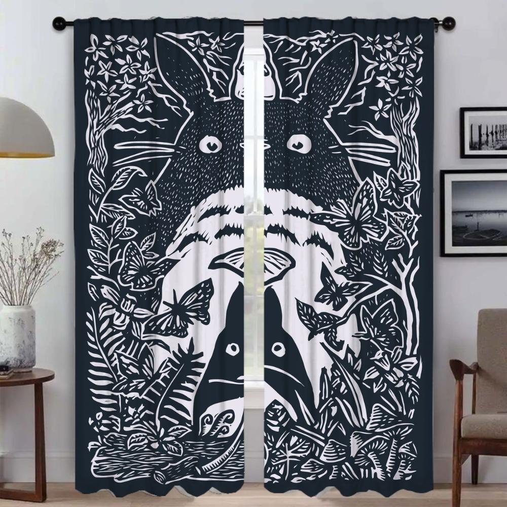 Subject-free Partition Home Interior Curtains for Camera Elegant Room Curtains 2 Pieces Blackout Curtain Shades Living Kitchen