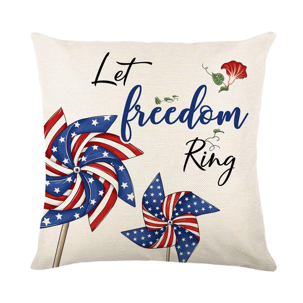 Linen Printed Pillow Cover Home Living Room Decoration Pillow Cover Bedroom Cushion Cover