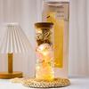 Everlasting Rose LED Glass Dome Bouquet Romantic Illuminated Ornament Perfect Valentine's Day Christmas Home Decor Romantic Gift