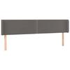 VidaXL LED Headboard Bedroom Furniture Double Bed Accessory Head of Bed Frame Interior Grey 3123208
