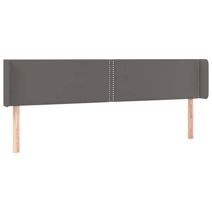 VidaXL LED Headboard Bedroom Furniture Double Bed Accessory Head of Bed Frame Interior Grey 3123208