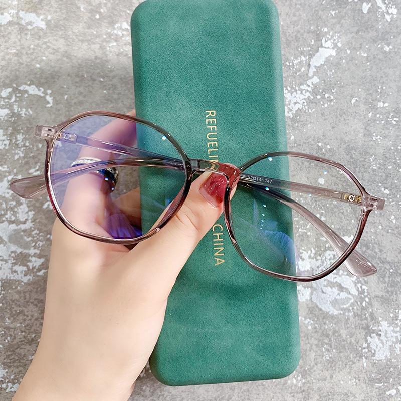 

Очки с полигональной оправой TR90, блокирующие синий свет, для компьютера, мобильного телефона, от близорукости 30025 TR90 frame--anti-blue lens