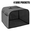 For Ninja Foodi Grill Kitchen Dust Cap Oxford Fabric Air Fryer Hood Toaster Cover Household Bread Baking With Storage Pockets
