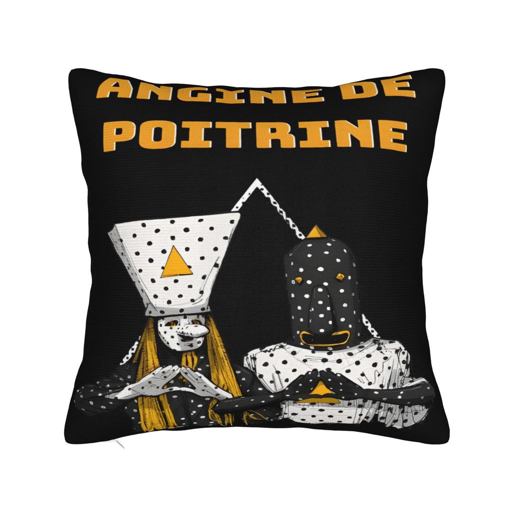 Angine De Poitrine Rock Band Pillowcases Funny Pillow Case For Chair Sofa Home Decor Design Pillow Cover