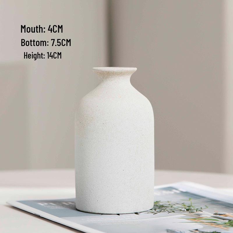 Nordic Ceramic Vase for Dried Flowers - Ideal for Living Room and Dining Table Decor; Perfect As Photo Props and Literary Ornaments.