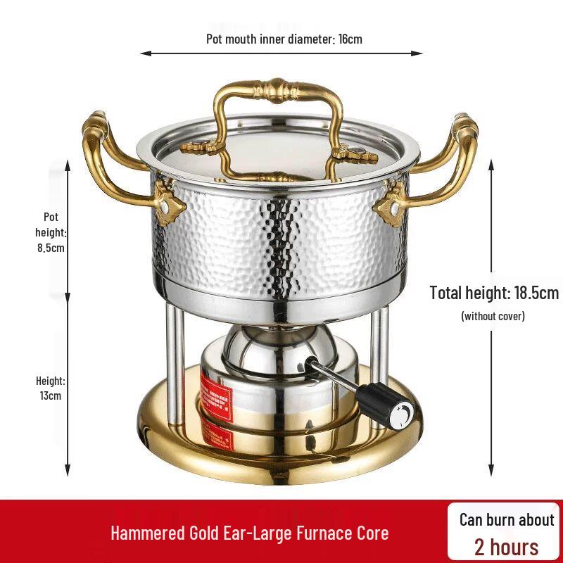 Jiakangming 304 Stainless Steel Portable Gas Hotpot