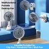 Desktop Clip Fan Multifunctional Wall Mounted Mini Fans 3 Speed New Silent