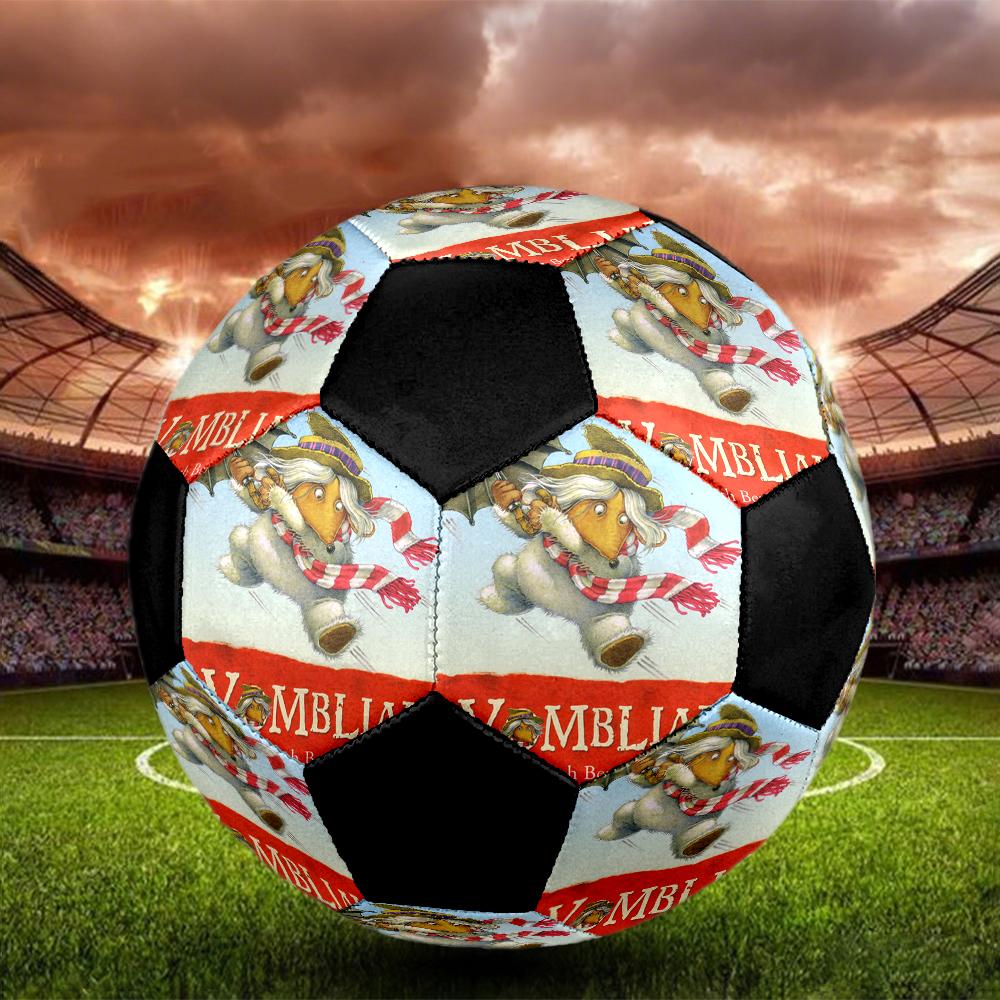 The Wombles Indoor Soccer Ball Colorful Machine Stitched PVC Size 5 Team Training Competition Ready Durable High-Bounce Cool Sports Gift