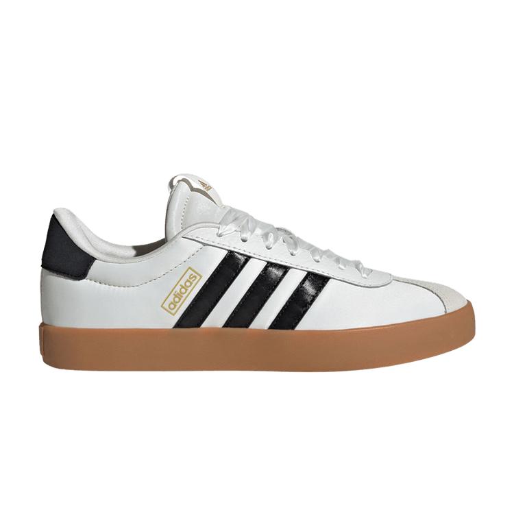 

adidas VL Court 3.0 Белые Черные Женские Кроссовки Основной-Белый Основной-Черный Золотистый-Металлик JR8674 36