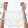Sexy Transparent Panties for Women Plus Size See Through Mesh Sheer Underwear Seamless Mid Rise Thin Briefs