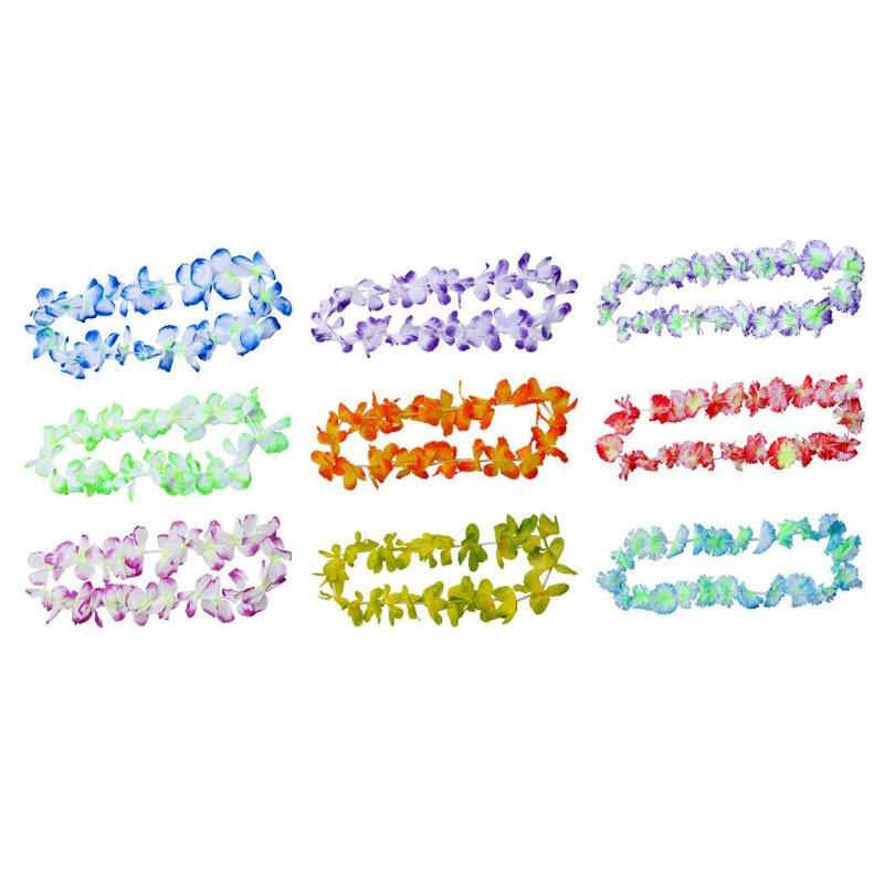 36 Hawaiianska Hula Lei Halsband - Slumpmässiga Stilar för Fester