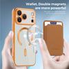 Magnetic Leather Transparent Flip Wallet Case For iPhone 17Air/16 pro Max 15 14/13/12/11 with Card Holder Bumper Bag Built-in Stand