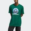 Adidas Originals Adv Mtn F Graphic Tee with Letter Logo Print Men Tops Dark-Green IC2360