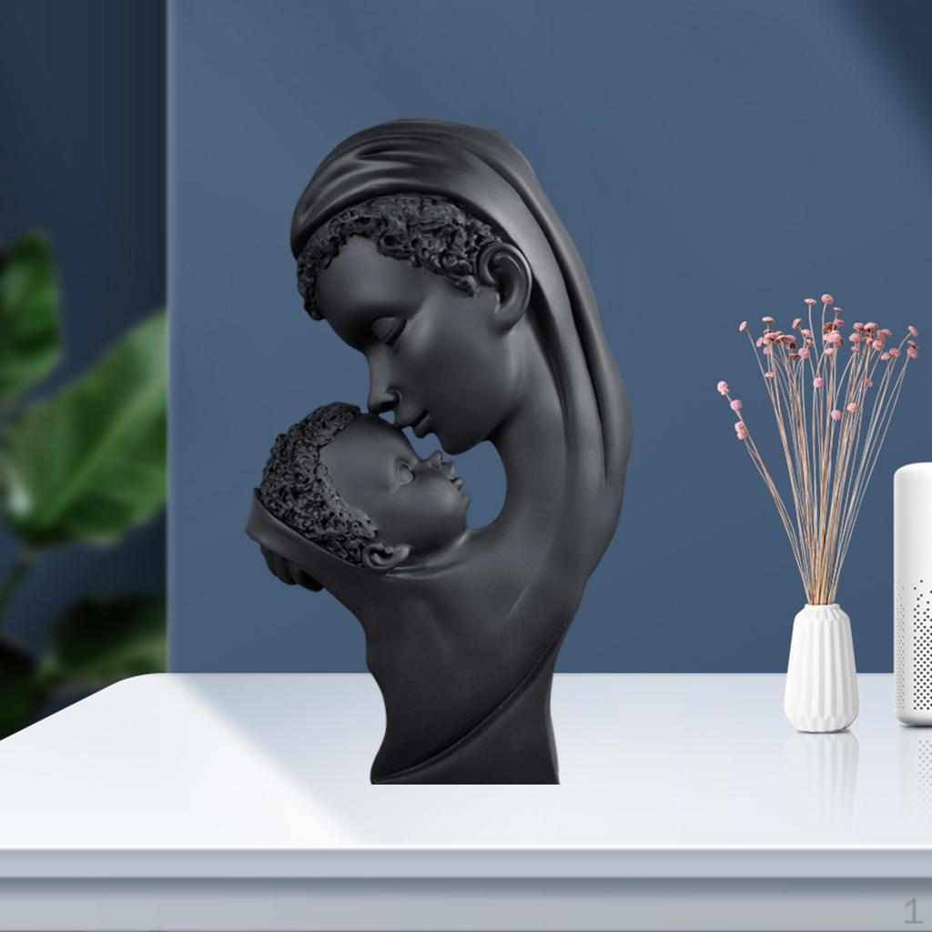 Mother And Child Statue Figurine Gift Bedroom Crafts Sculpture