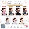 [Liebendo] Women's Face Cover, Summer UV Protection, Ear Hanging, Sunburn