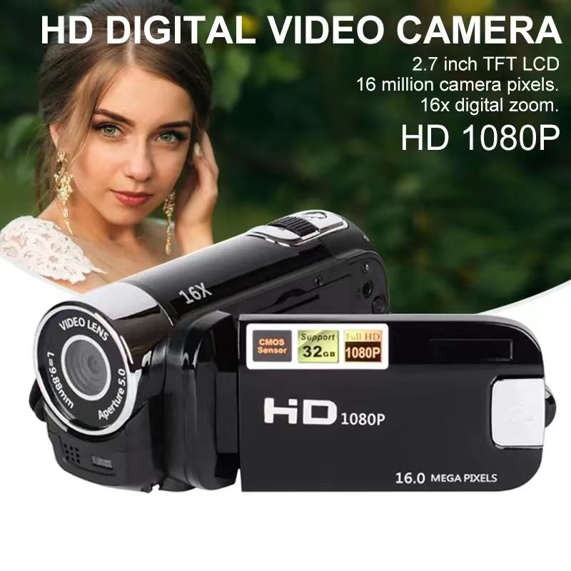 Two Types Video Camcorder 720p Full Hd 16mp Dv Recorder Digital Video Camera 270 Degree Rotation Screen 16x Night Shoot Zoom