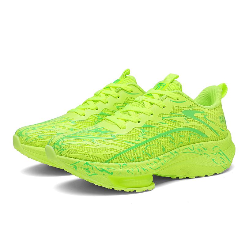 Marathon Running Shoes Women Men Road Jogging Air Cushioning Sports Training Shoes Mesh Breathable Light Comfy Sneakers 36-44