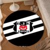 Besiktas Crest Legacy 1903 Round mat Home Decor, Chair rug For livingroom,Bedroom, doormat home decor Birthday Gift Christmas Gifts