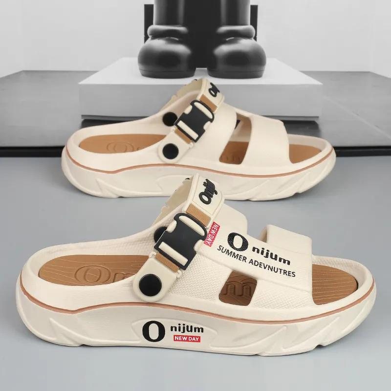 Summer Men's Beach Comfortable Soft Slides Casual Shoes Massage Slippers Indoor Outdoor Sandals  Men Home Slippers