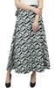Phagun Double Layered Reversible Floral Printed Cotton Black Long Wrap Skirt