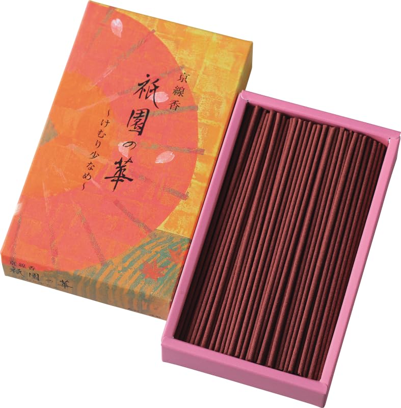 Low-Smoke Kyoto Incense, Kyoto Kosaido Sanshisuimei, Natural Scented Incense Series, 70g (Gion No Hana)