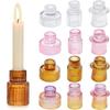 3PCS/set Glass Candlestick Double Head Dining Table Tealight Romantic Candle Holder  Valentine's Day