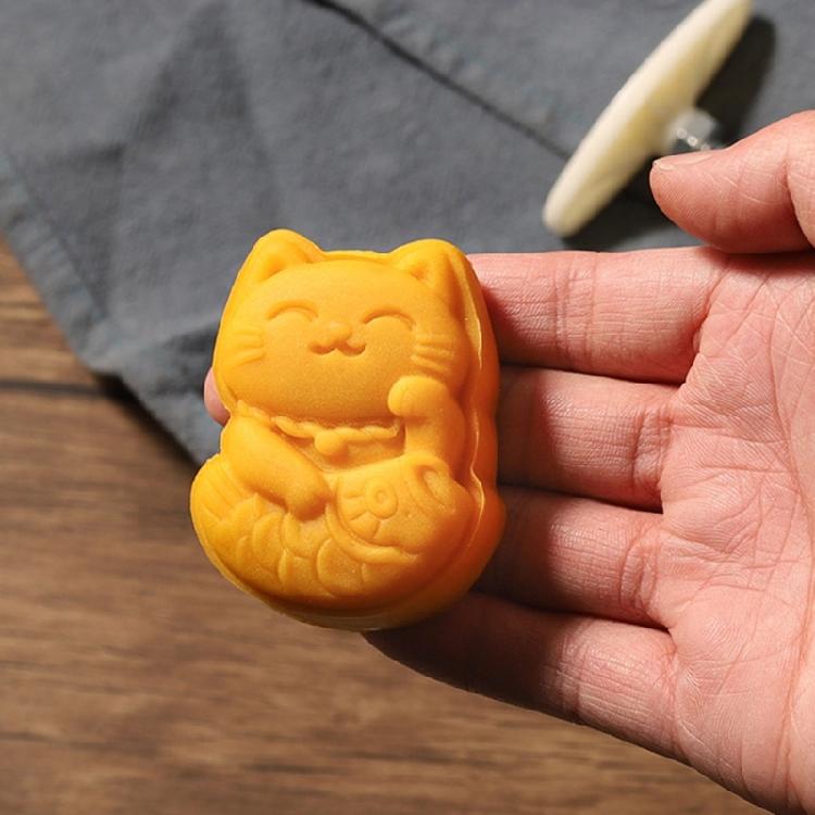 Reichtum Katze Mondkuchenpresse Ausstechformen Mondkuchenhersteller Dekore Werkzeug