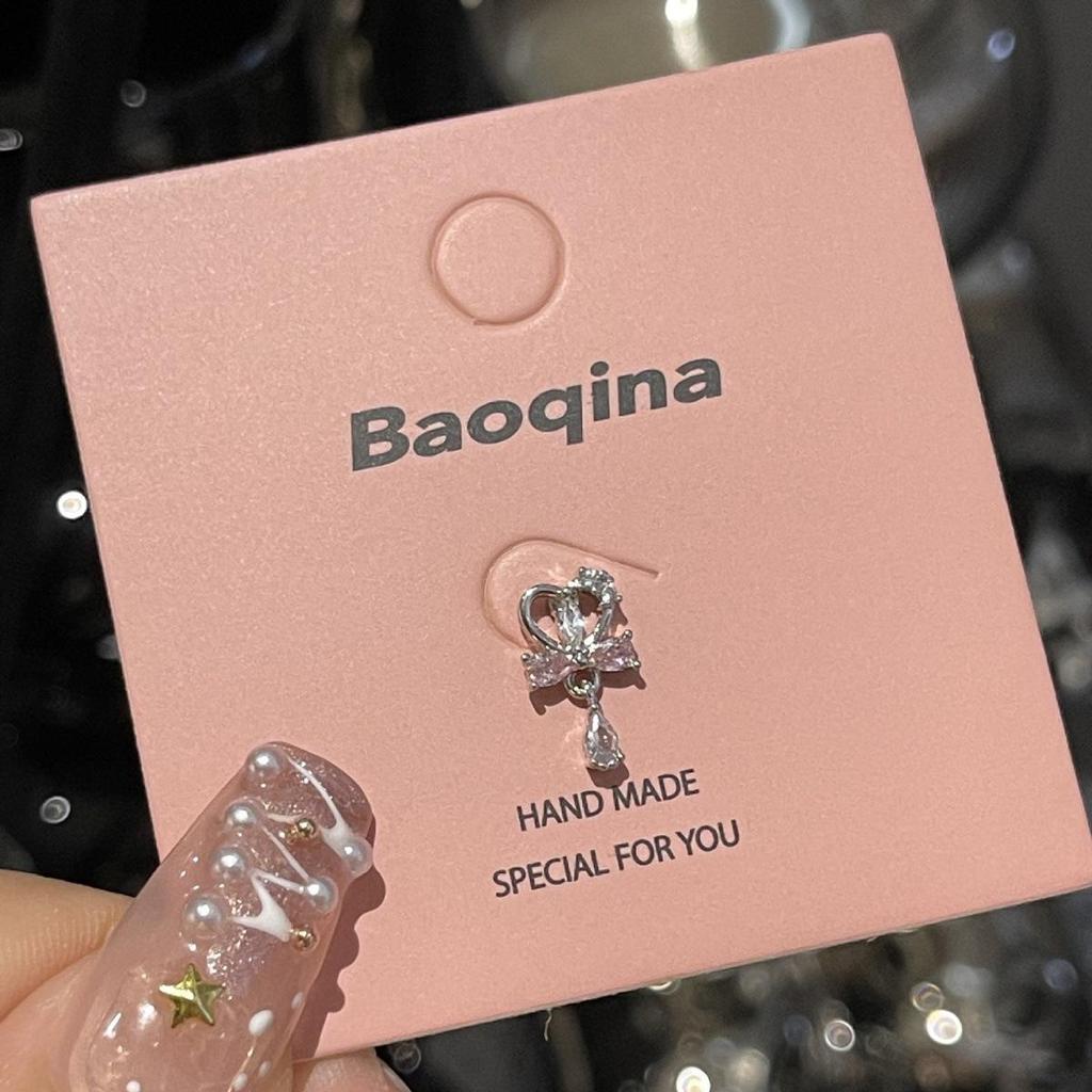 Kolekcja Kolczyków do Chrząstki ze Stali Tytanowej, Przyjaznych dla Snu, z Różowym Cyrkonem