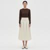 Shop Women S Banding Pintuck Flare Pleated Long Skirt Beige Ntt wSk 20807 Be