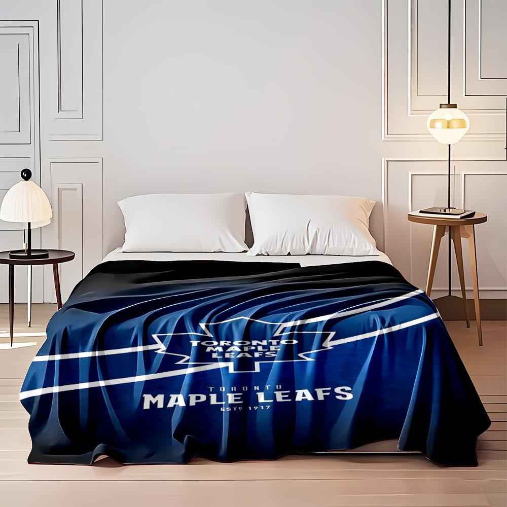 Toronto Maple Leafs Logo Blanket print blanket soft and cozy perfect for the living room bed sofa or a nap,gift