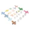 8Pcs Clear Geometric Models with Folding Geometric Card Paper Educational 3D Shapes Transparent