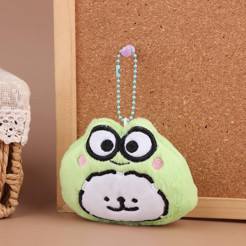 Kawaii Sanrio Maltézský plyšový přívěsek Hello Kitty Kuromi Melody s kapucí Plněná panenka Klíčenka Kroužek na klíče od auta Dekorace na batoh