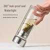 Portable Double Wall Tea Infuser Glass Tumbler
