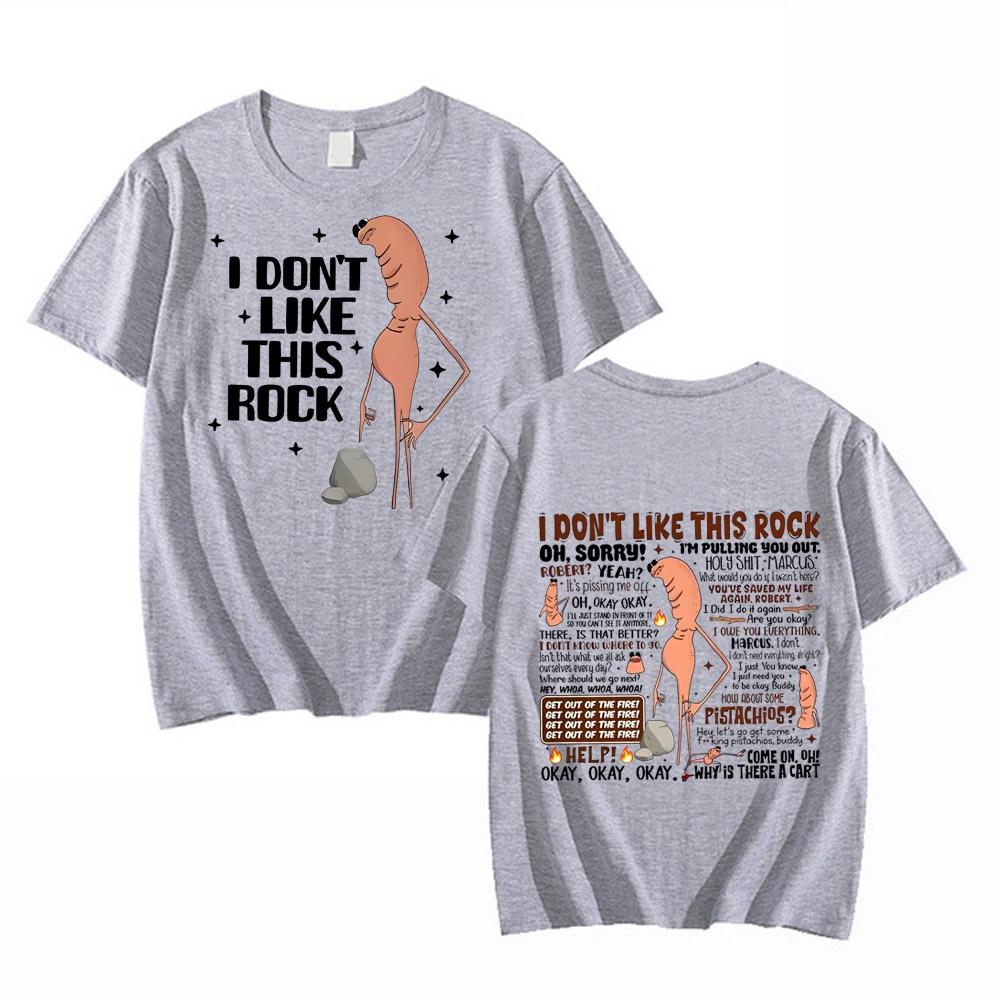 Ich mag diese Rock T-Shirts nicht Lustiges Marcus der Wurm Meme T-Shirt Herren Damen Mode High Street Hohe Qualität Baumwoll T-Shirts