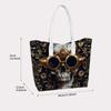 Steampunk Skull Pattern Fashion Tote Bag Casual Portable Daily Shopping Shoulder Bag for Streetwear