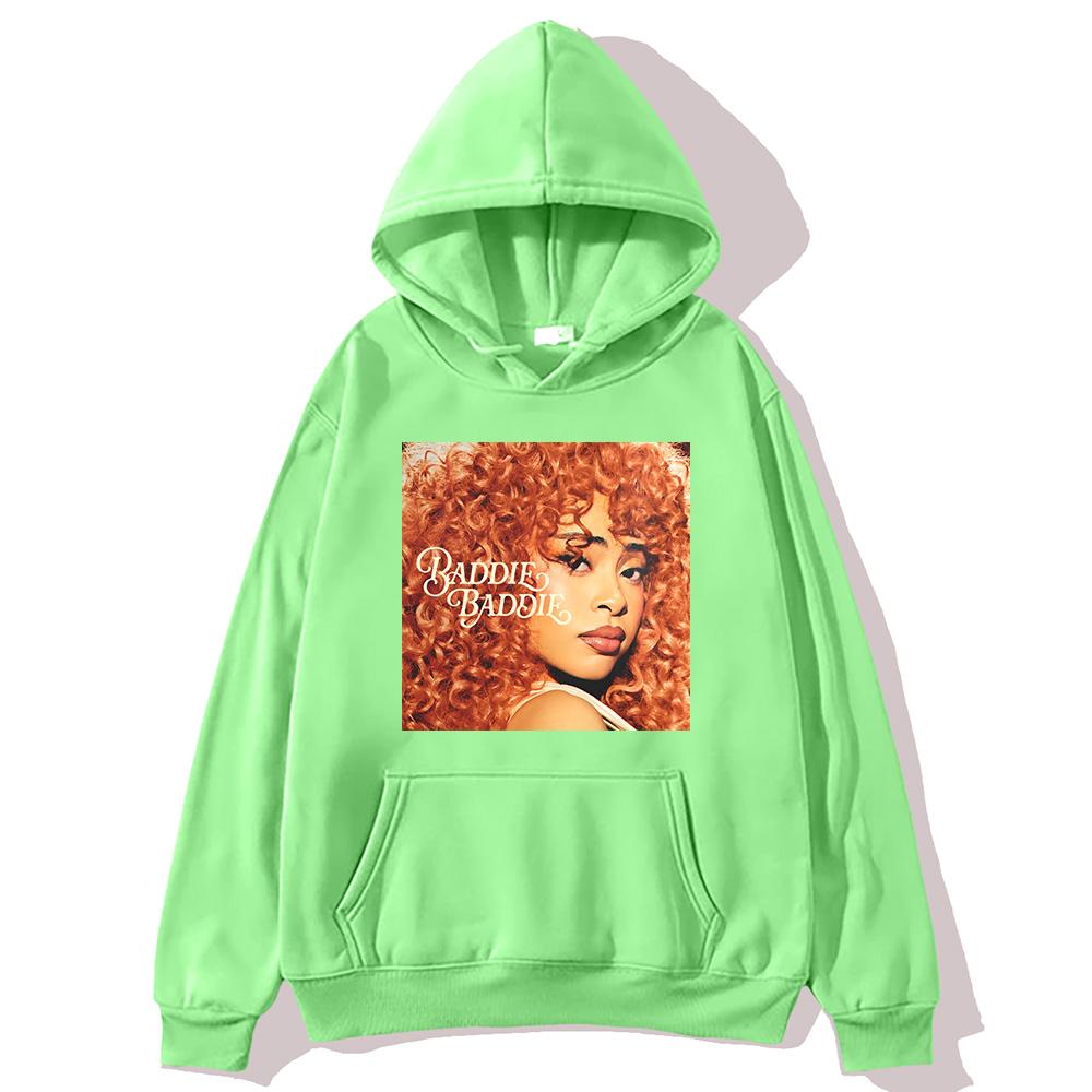 Ice Spice Baddie Baddie Pullover Mode Harajuku Ästhetische Hoodies Damen Herren Hip Hop mit Kapuze Streetwear Grafik Kleidung
