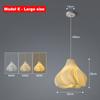 Modern 3D Printing Kitchen Bar LED Pendant Lights Bedroom Bedside Chandelier Bedroom Study Restaurant Island Cafe Hanging Light