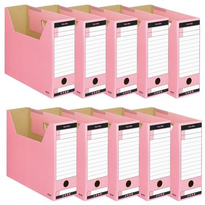 Boîte de classement Kokuyo Type T Largeur de rangement 94 mm A4 10 pièces Rose