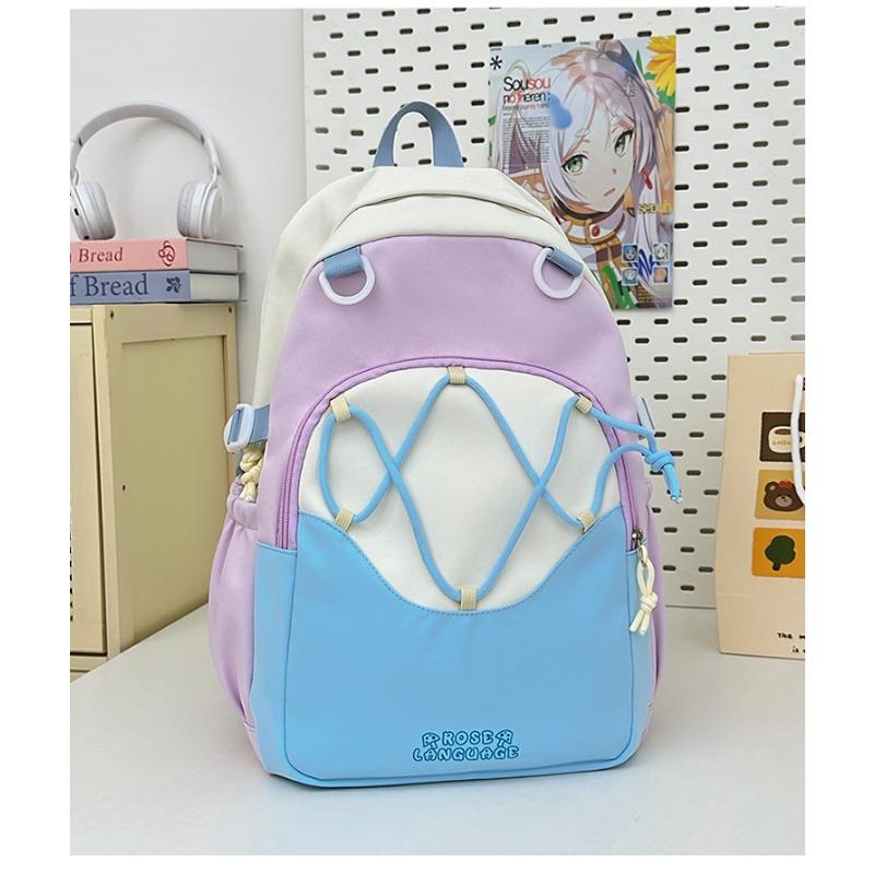Korean Cute Schoolbag Female High capacity Junior and Senior High School Students' Schoolbags Leisure Joker Backpack Light Travel Backpack.