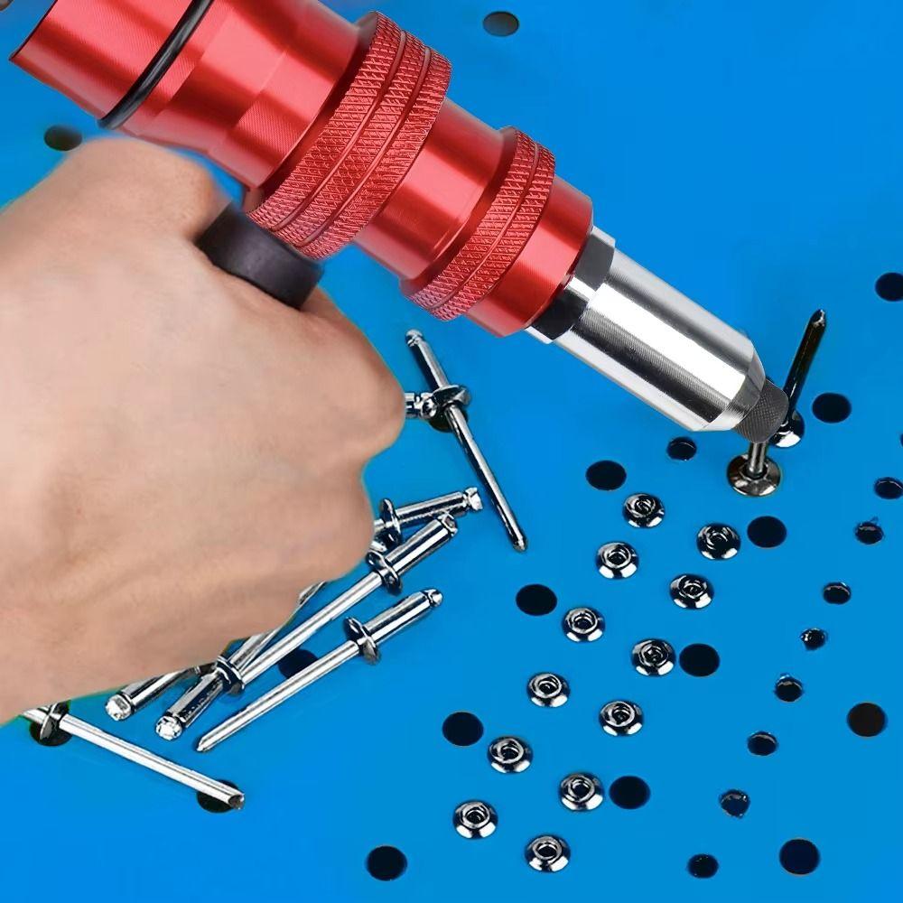 Aluminum Zinc Zinc Alloy Rivet Adapter Removable Plastic Handle Cordless Rivet Riveting Machine Furniture