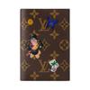 Artificial Leather Passport Holder Women's Brown & Pink M26627