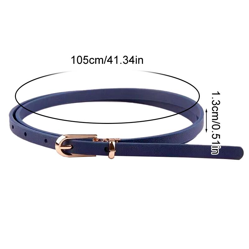 1Pc Solid Color Ladies Skirt Skinny Leather Thin Women Fashion Dress Waist Belt