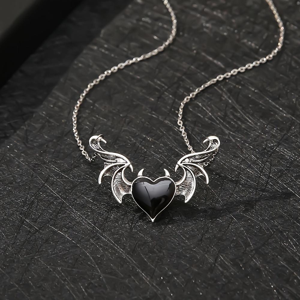 Love Devil Wings Necklace Pendant 60CM(Necklace Long)