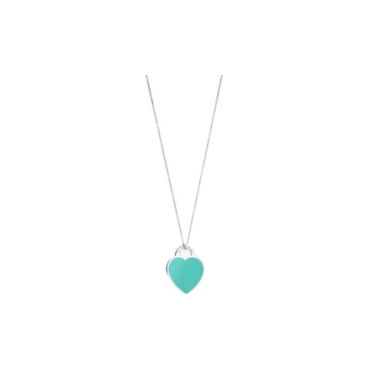 Tiffany & Co.. Kleine Herz-Anhänger-Halskette Damen Halskette Silber 72155726