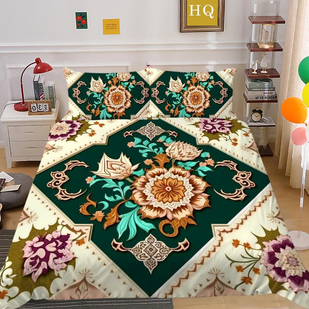 Zestaw poszewek na pościel King Size Kobieta Luksusowa pościel domowa Poliestrowa narzuta na kołdrę Zestaw poszewek na kołdrę