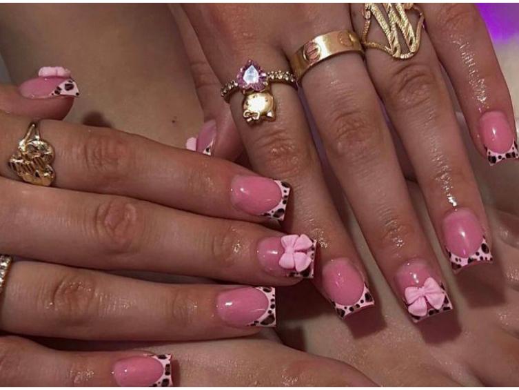 

Трендовые леопардовые бантики для нейл-арта - Сладкий и милый дизайн